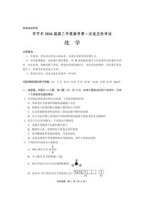 贵州省毕节市2026届高三上学期高考一模（适应性考试）化学试题（含答案）