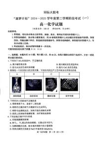 河南省驻马店市环际大联考2024-2025学年高一下学期阶段考试（一）化学试卷（无答案）