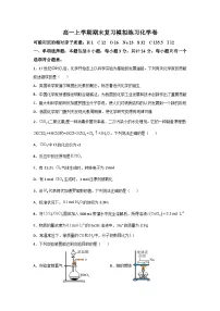 江苏省扬州市第一中学2026年高一上学期期末复习模拟练习化学卷（含答案）