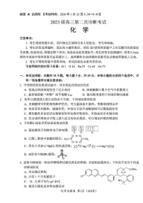 四川省“元三维大联考”2026届高三上学期1月第二次诊断考试 化学 PDF版含答案