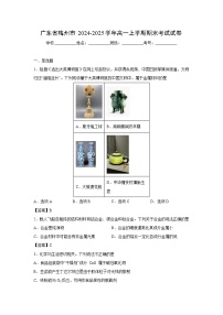 【化学】广东省梅州市2024-2025学年高一上学期期末考试试卷