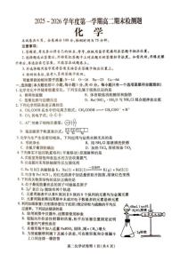 2025-2026学年四川省内江市高二上学期期末检测化学试卷（含答案）