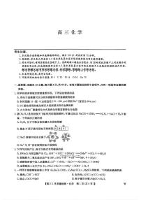 2026届九师联盟高三上学期1月化学试题及答案