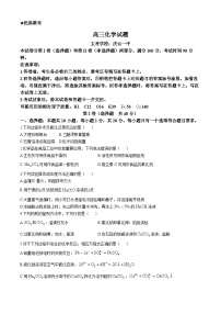 山东省德州市2024-2025学年高三上学期期中考试化学试题（无答案）