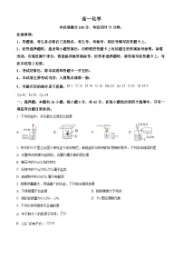 广西壮族自治区崇左市2025-2026学年高一上学期1月期末化学试题（试卷+解析）