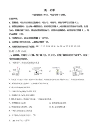 广西壮族自治区崇左市2025-2026学年高一上学期1月期末化学试题（试卷+解析）