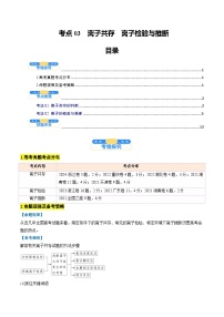 离子检验与推断（核心考点精讲精练）-高考化学一轮复习考点帮（新高考通用）（原卷版）