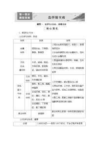 高考第二轮复习化学选择题专项练习01 题型一　化学与STSE、传统文化