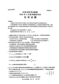 山东省山东名校考试联盟2025年高三下学期4月高考模拟考试化学试卷+答案