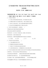 2024-2025学年辽宁省实验高一下4月月考化学试卷（含答案）