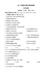 安徽六安市2025-2026学年上学期高一年级期末教学质量检测 化学试卷（试卷+解析）