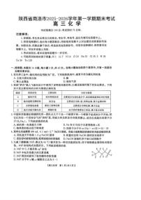 2025-2026学年陕西省商洛市第一学期期末考试高三化学试题（含答案）