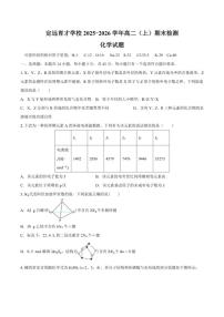 2025-2026学年安徽省定远县育才学校高二（上）期末检测化学试题（含答案）