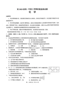 四川省泸州市2025-2026学年高一上学期期末质量监测化学试卷（含答案）