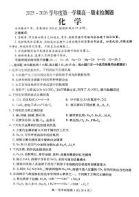四川省内江市2025-2026学年高一上学期期末考试化学试卷（PDF版附答案）