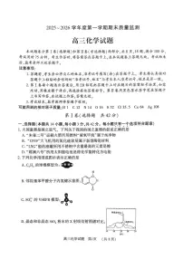 河南省驻马店市2025-2026学年度第一学期期末质量检测高三化学试卷（附参考答案）