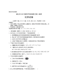 云南省丽江市2025届高三上学期复习统一检测试题 化学 含答案