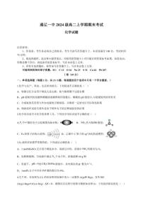 2025-2026学年内蒙古通辽市第一中学高二上学期1月期末化学试题（含解析）
