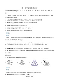 湖北省2025-2026学年高一上学期学科素养测评化学试卷（Word版附解析）