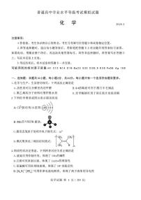 2026届山东省临沂市下学期高三一模考试 化学试题+答案