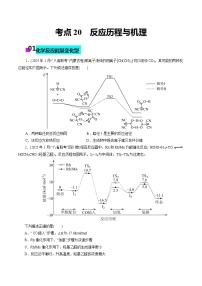 2026年新高考化学小题训练考点20反应历程与机理(原卷版+解析)