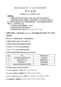 重庆市好教育联盟2026届高三下学期3月开学联考化学试题（含答案）
