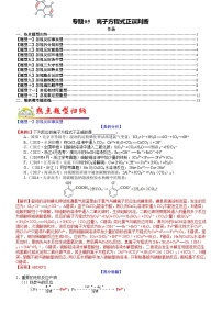 高考化学二轮热点题型归纳与变式演练专题05 离子方程式正误判断（2份，原卷版+教师版）