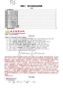 高考化学二轮热点题型归纳与变式演练专题05 离子方程式正误判断(2份,原卷版+教师版)