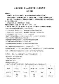 山东省实验中学2022-2023学年高三下学期第二次模拟考试化学试题 附答案