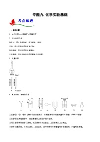 高考化学二轮复习题型归纳讲与练专题九 化学实验基础（2份，原卷版+解析版）