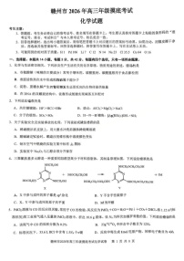 江西省赣州市2026届下学期高三一模 化学试题+答案