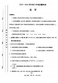 河南省洛阳市2025-2026学年下学期3月高三第三次质量检测（许平洛济三模）化学试卷（附参考答案）