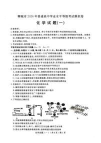 山东省聊城市2026年3月高三模拟考试试题（一）(聊城一模)化学（含答案）试卷 (1)