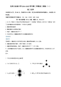 北京市北师大实验中学2025届高三下学期统练（一）化学试卷（解析版）
