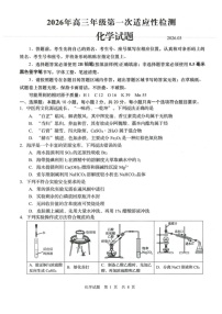 山东省青岛市2026届高三下学期高考一模化学试题