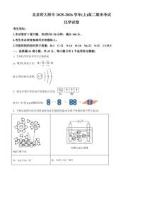 2025-2026学年北京市师范大学附属中学高二上学期1月期末化学试题（含答案）