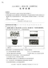 2026届百师联盟高三上学期第一次调研考试化学试卷（含答案）