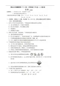河北省NT20 2025—2026学年高三上学期10月联考化学试题（含答案）