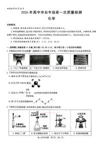 2026年河南五市高三下学期3月化学试题及答案