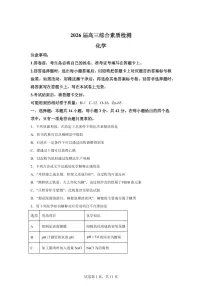 安徽江南十校2026届高三综合素质检测化学试题含答案