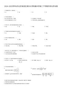 2024~2025学年6月北京海淀区清华大学附属中学高二下学期月考化学试卷（有答案解析）