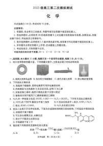 四川成都市2026届下学期高三第二次模拟测试（成都二诊） 化学试题+答案