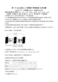 山东省济南第一中学2024-2025学年高三上学期期中学情检测试题化学试题（含答案）