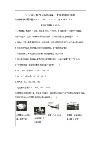 辽宁省辽阳市2020届高三上学期期末考试化学