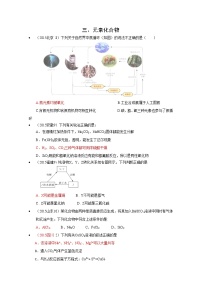 高考化学真题汇编专题3：元素化合物