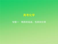 2021高考化学专题讲解   专题一　物质的组成、性质和分类（讲解部分）课件