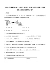 高中化学苏教版 (2019)必修 第二册专题7 氮与社会可持续发展第三单元 含氮化合物的合理使用同步达标检测题