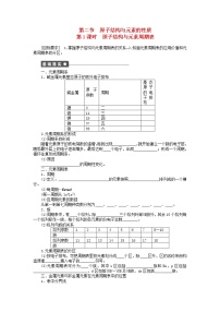 人教版 (新课标)选修3 物质结构与性质第二节 原子结构与元素的性质随堂练习题