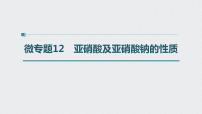 2022高考化学一轮复习（步步高） 第四章 第24讲　微专题12　亚硝酸及亚硝酸钠的性质课件