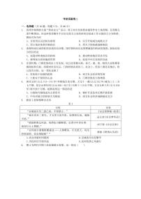 2021届湖南省长郡中学高三历史高考考前保温试卷（二模） PDF版